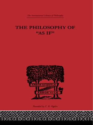 cover image of The Philosophy of As if